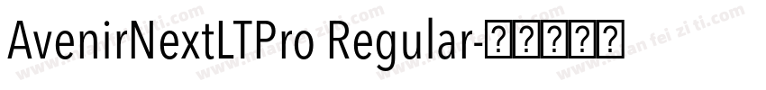 AvenirNextLTPro Regular字体转换